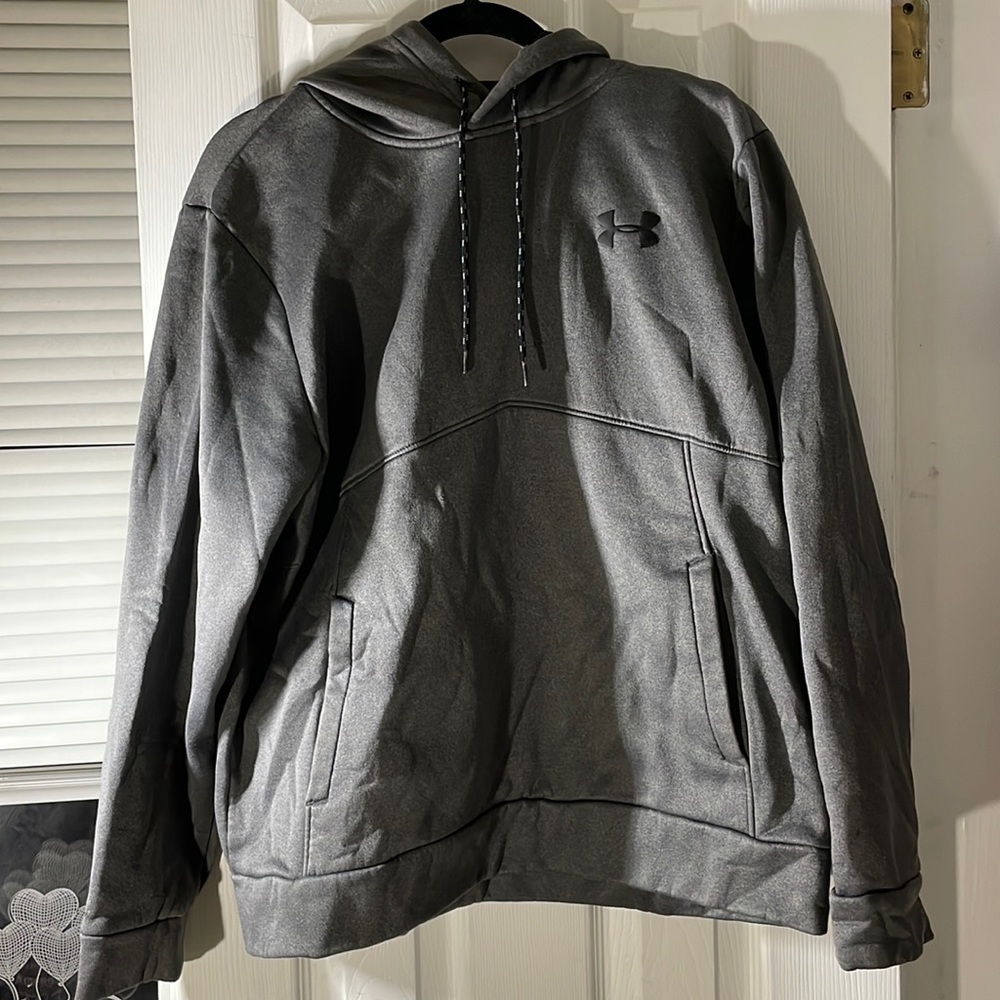 Grey under armour hoodie